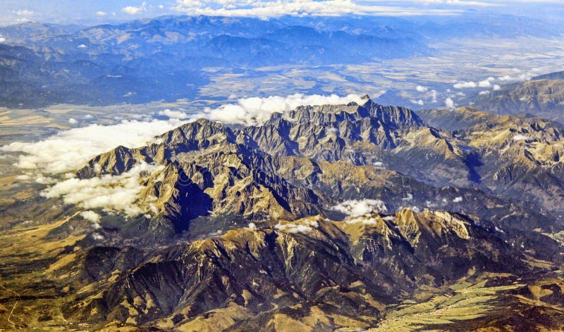 Vysoké Tatry na Slovensku. Pohled z nebe