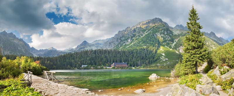 High Tatras - Popradske Pleso lake and Chalet