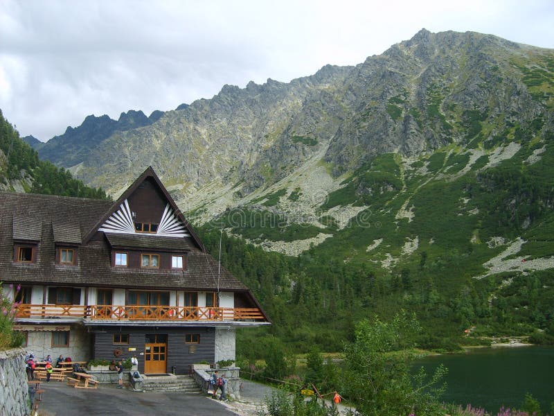 The High Tatras in Slovakia from the shelter.