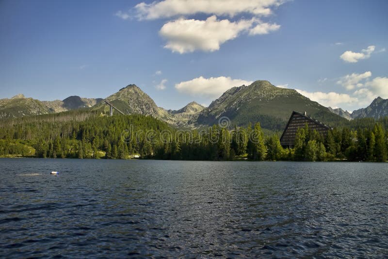 High Tatras, Strba lake, Slovakia: One of the most famous Tatra lakes, available to the general public. It lies at an