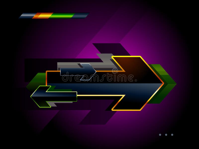 High tech arrows stock illustration