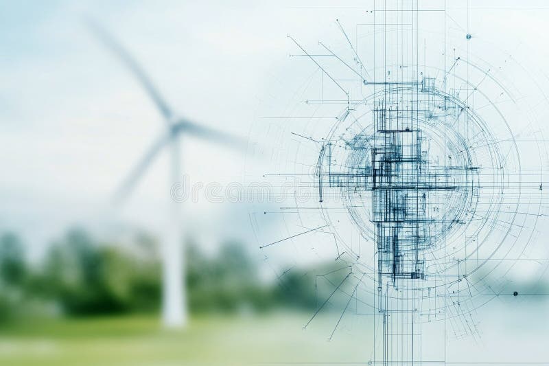 High tech camera lens with digital effects in a futuristic setting royalty free stock photo