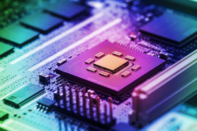 High-tech printplaat royalty-vrije stock afbeeldingen