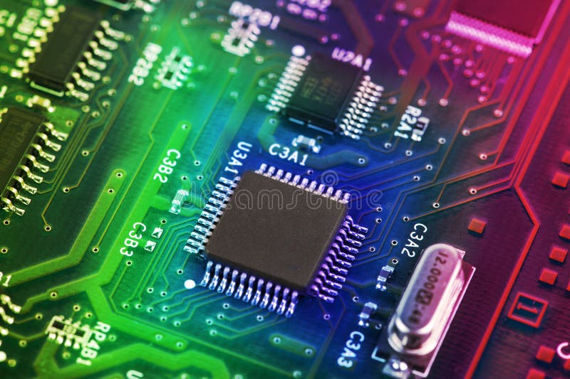 High Tech Circuit Board royalty free stock image