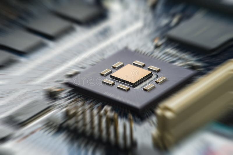 High Tech Circuit Board stock image