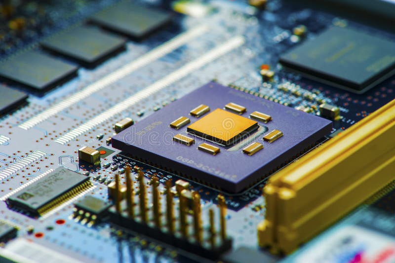 High Tech Circuit Board stock images