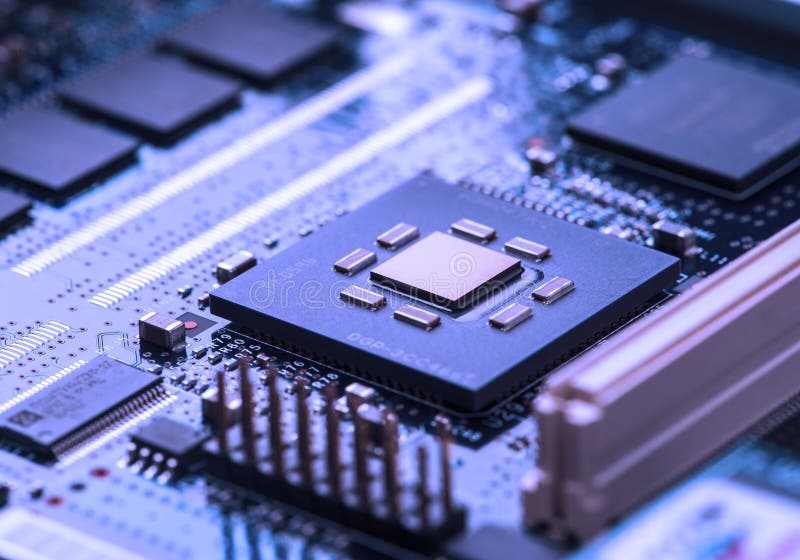 High Tech Circuit Board stock image