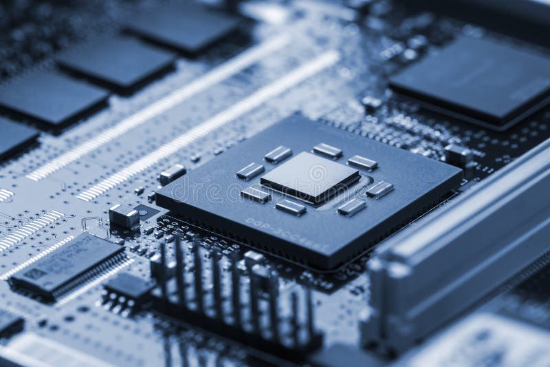 High Tech Circuit Board stock photo