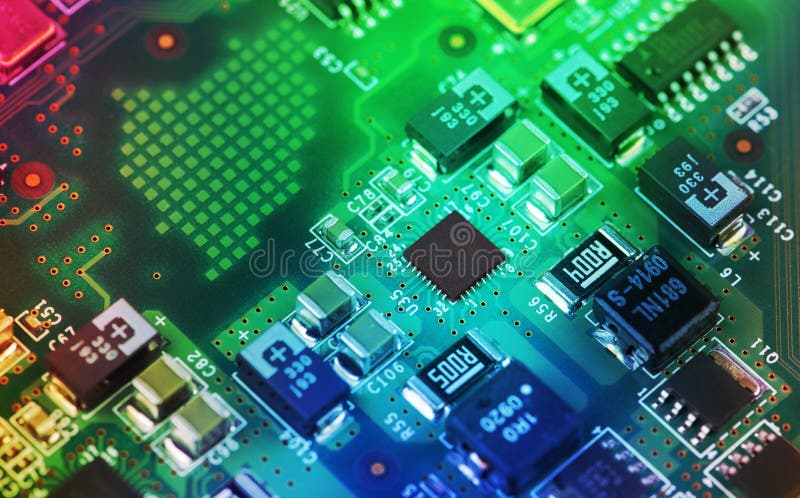 High Tech Circuit Board royalty free stock photos