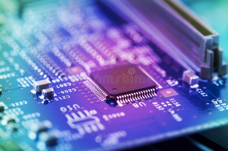 High Tech Circuit Board stock photos