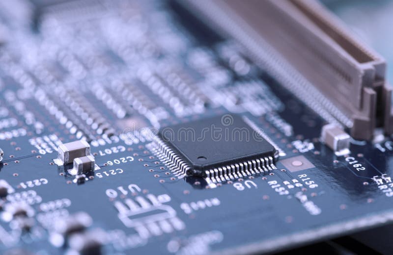 High Tech Circuit Board royalty free stock photos