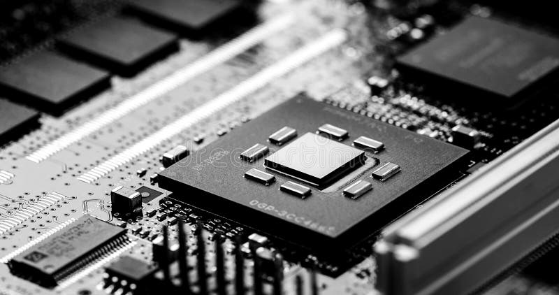 High Tech Circuit Board stock image