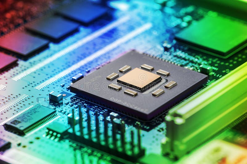 High Tech Circuit Board stock photo