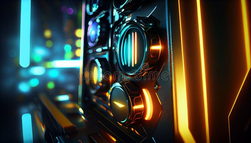 High Tech Digital Background Wallpaper Stock Illustration