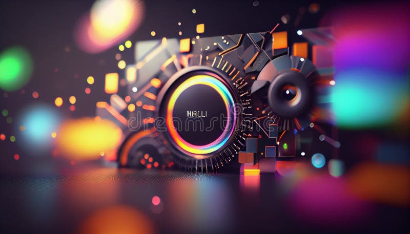 High Tech Digital Background Wallpaper Stock Illustration