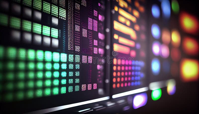 High Tech Digital Background Wallpaper Stock Illustration