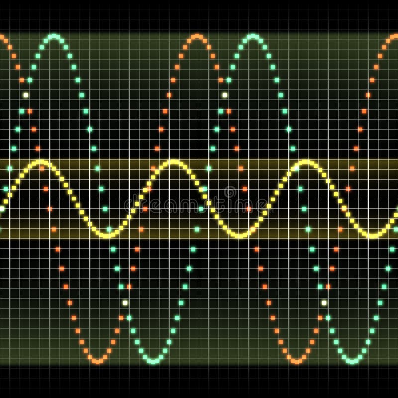 Computer generated illustration of electronic test equipment graph display. Computer generated illustration of electronic test equipment graph display