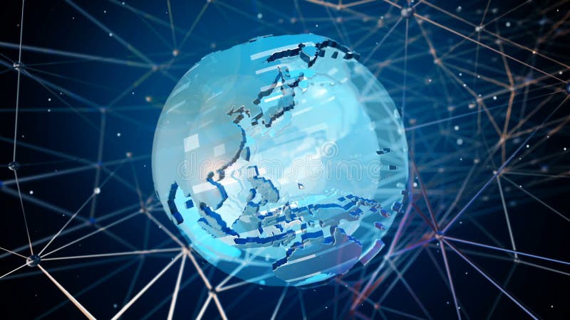 High Tech Earth vector illustration