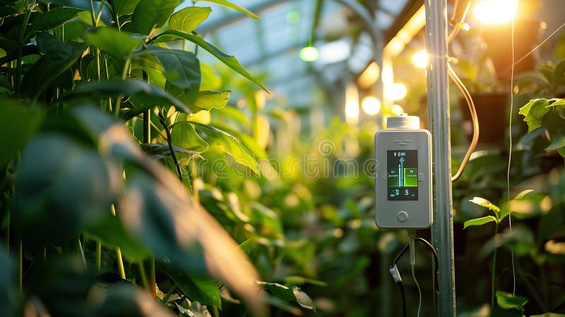 tech Greenhouse Sensors Monitoring Temperature and Humidity Stock ... Circuit Diagram