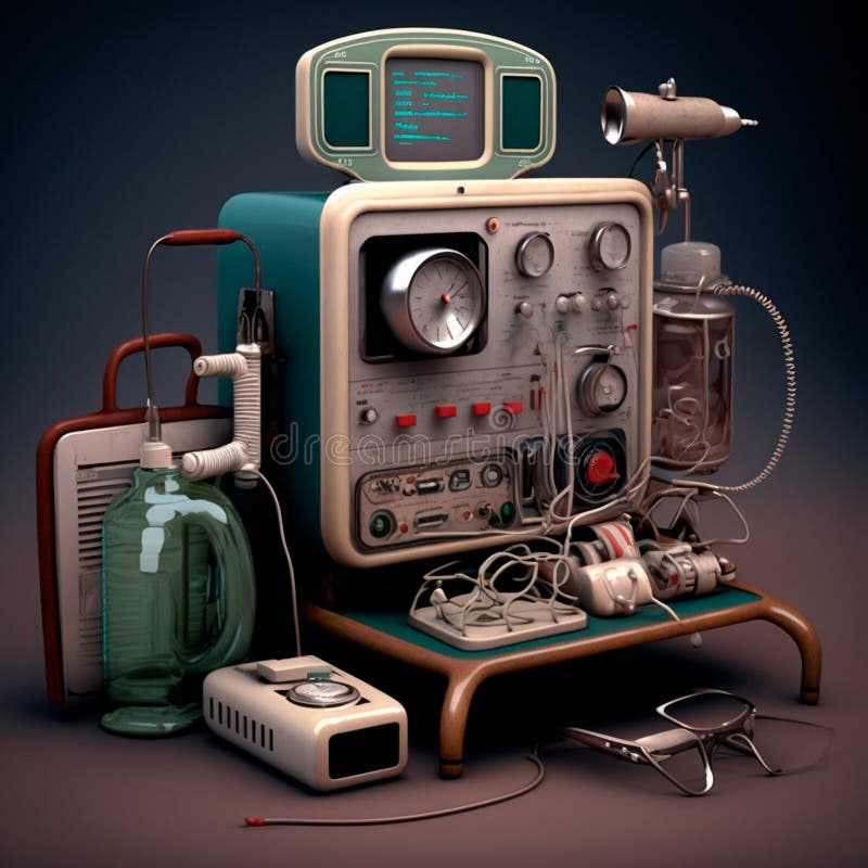 Hightech Medical Equipment GENERATIVE AI, GENERATIVE, AI Stock Photo Image of industrial