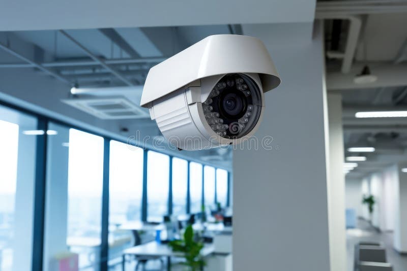 Hightech Surveillance Camera Installed in the Office, Video