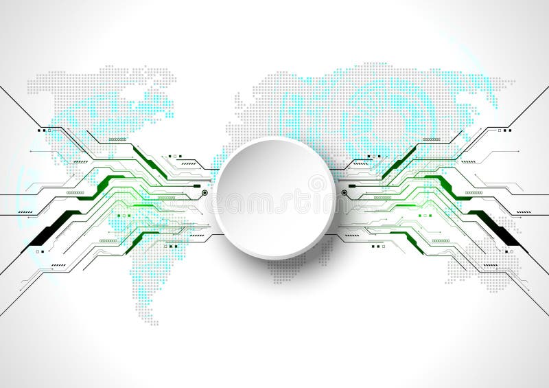 High tech technology concept network background image digital communication stock illustration