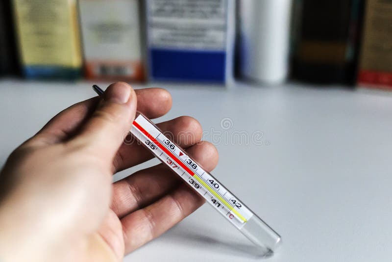 The high temperature a thermometer