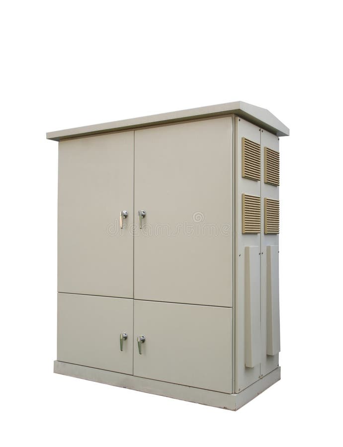 High voltage cabinet gray