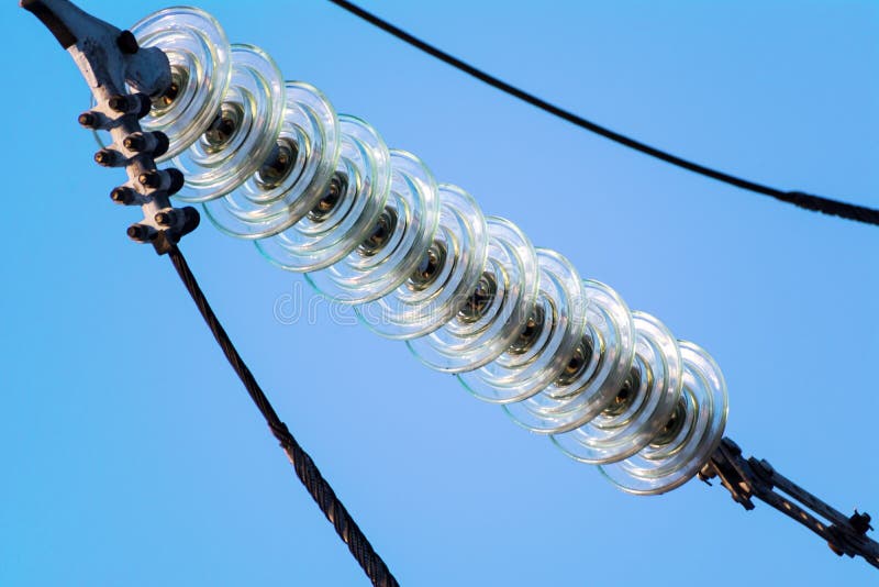 Highvoltage Electrical Insulator Stock Image Image of pole