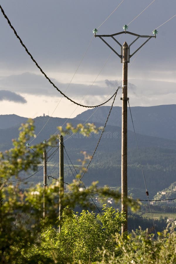 High voltage overhead power cables