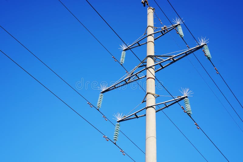 High Voltage Power Line. Volt Amp. Current Strength, Voltage. Energy