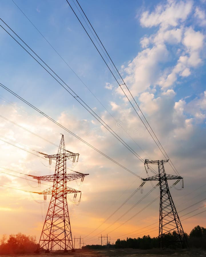 high voltage power lines high voltage power lines