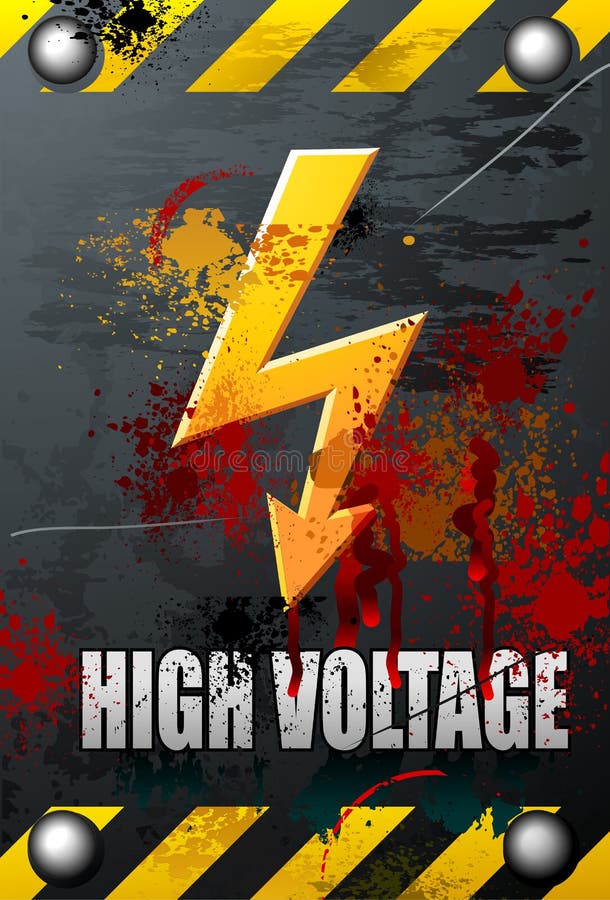 High Voltage sign stock vector. Illustration of insignia - 11614044