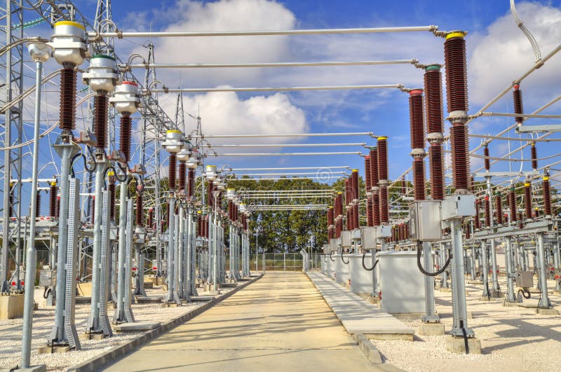 High voltage switchyard