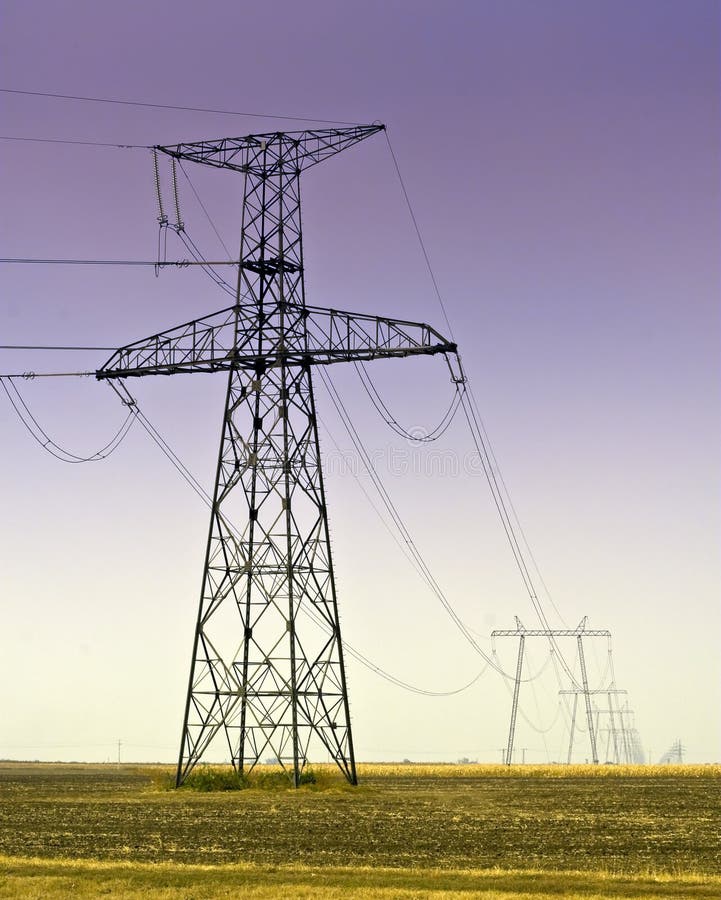 Highvoltage wire stock image. Image of feed, bright 11288467