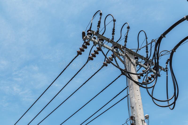 Highvoltage wires stock image. Image of lines, poles 83703249