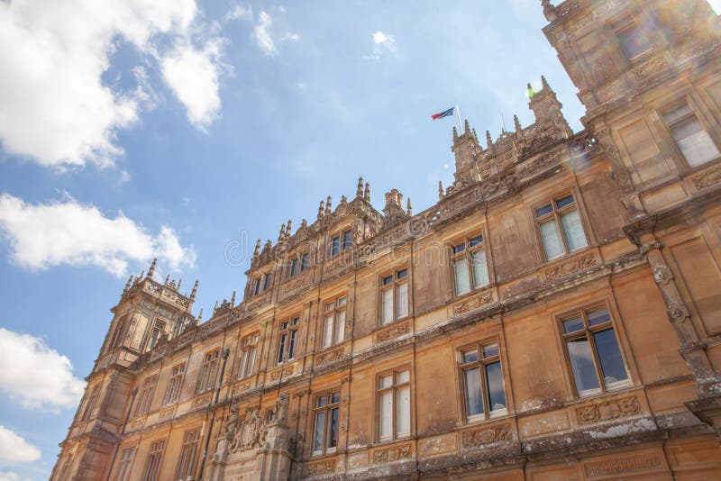 Highclere Castle famous as downton abbey in newbury England