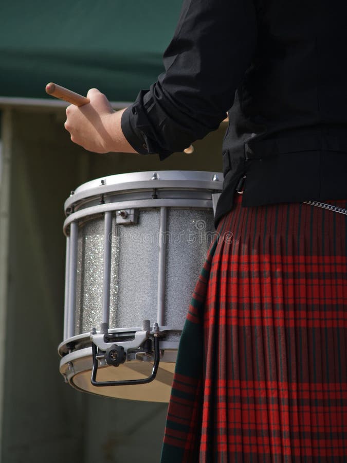 Highland Drummer stock photo. Image of bandsman, drummer 2266906