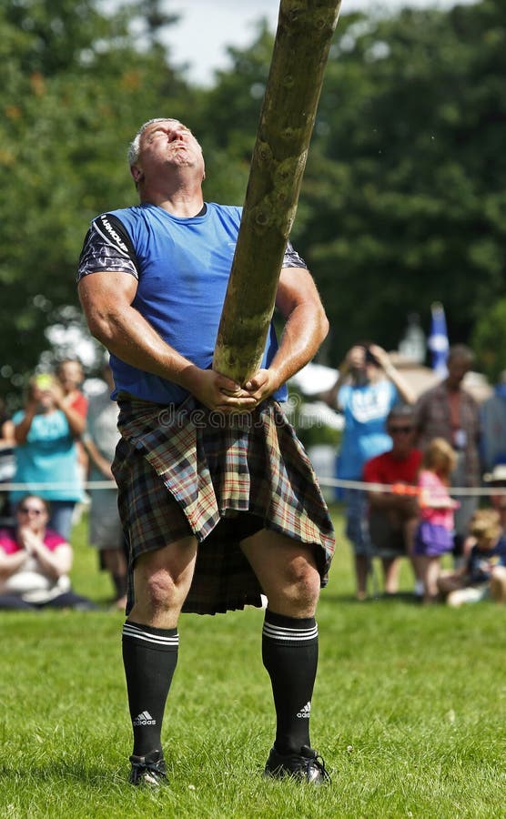 Highland Games Caber Toss Athlete
