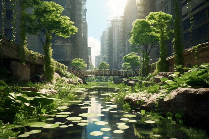 Highlight the Ecological Benefits of Shamrocks Stock Illustration