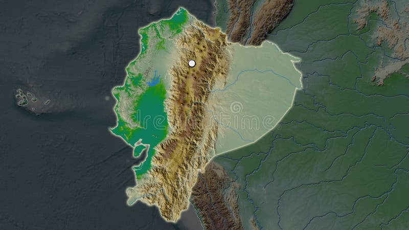 Physical Map Of Ecuador Ecuador - Physical. Capital Point Stock Illustration - Illustration Of  Ecuador, Atlas: 187296598