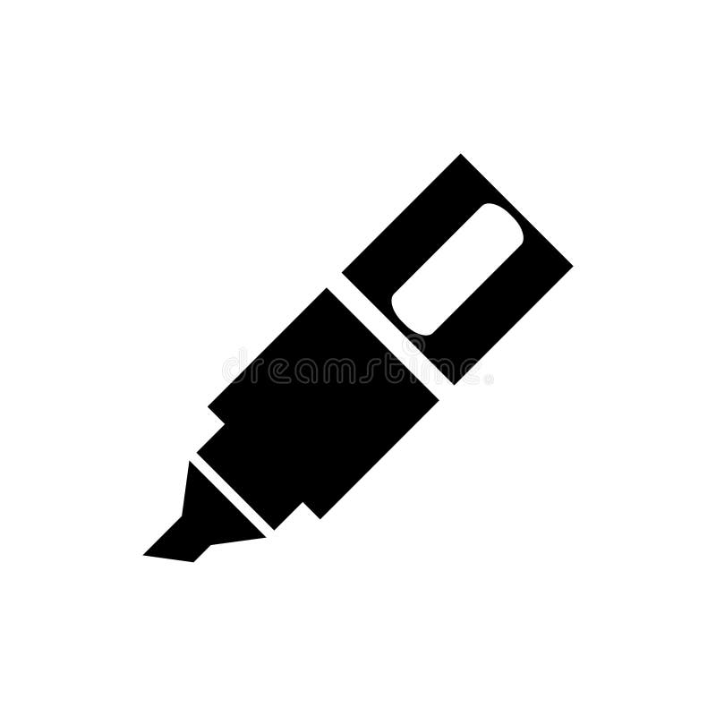 Highlighter Icon Design Vector Logo Stock Vector Illustration of logo