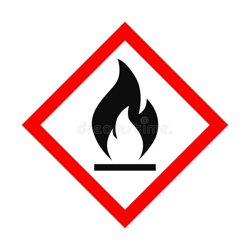 Flammable symbol icon