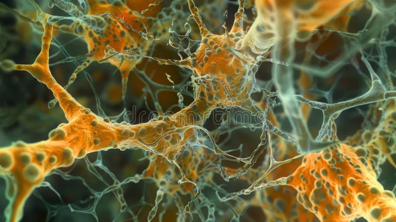 A highly organized network of fibers and proteins the extracellular matrix provides structural support for cells stock photos