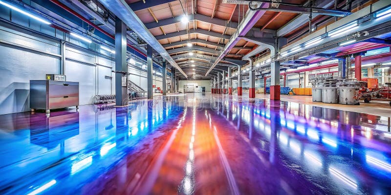 HighPerformance Epoxy Resin Flooring A Durable and Stylish Choice for Industrial and Decorative Spaces royalty free illustration