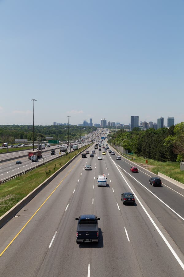 Highway 401 during the day editorial stock image. Image of american ...