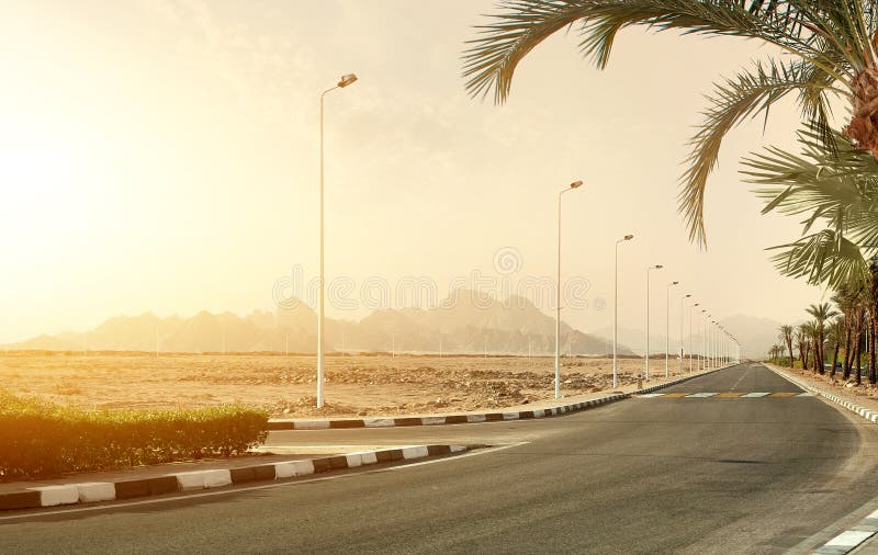 Highway in desert