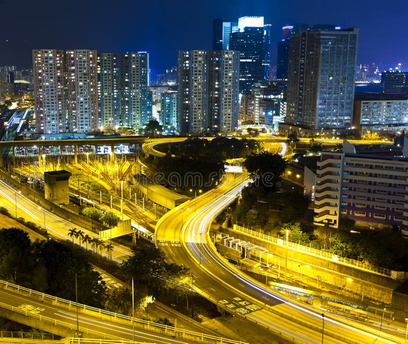 Highway with heavy traffic