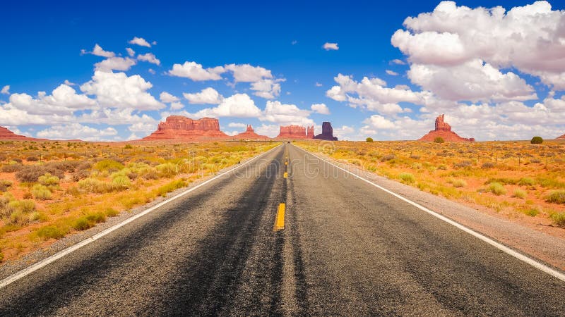 Highway in Monument Valley