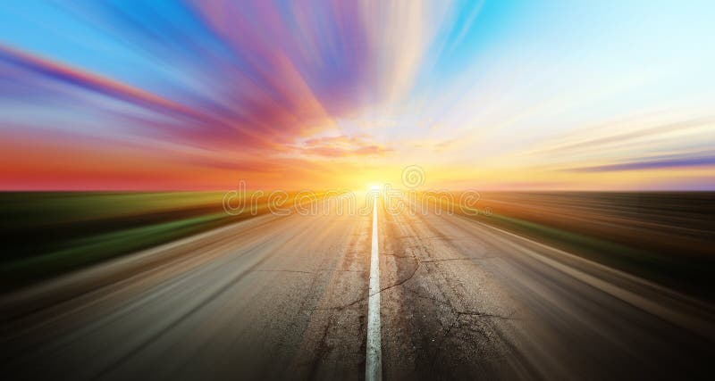 Highway road stock photography